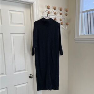 Contemporaine Par Simons - Cashmere Blend Full Length Sweater Dress - Black - M